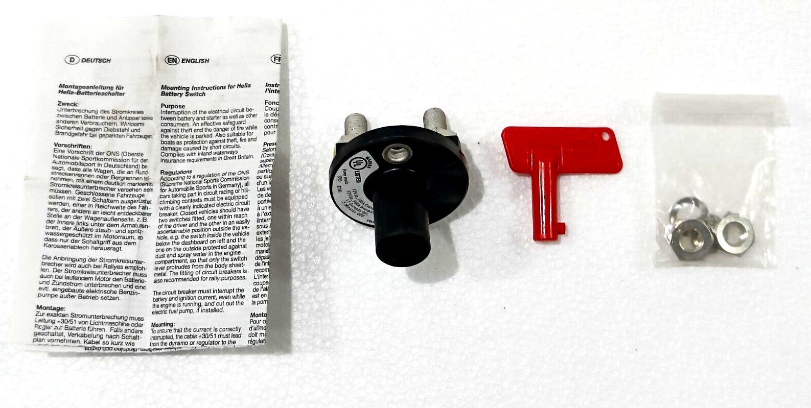 Hella Main Switch Battery Power Switch 3F63 NEW eBay