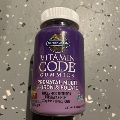 Vitamin Code Gummies, Prenatal Multi with Iron & Folate, Cherry Lemonade, 90