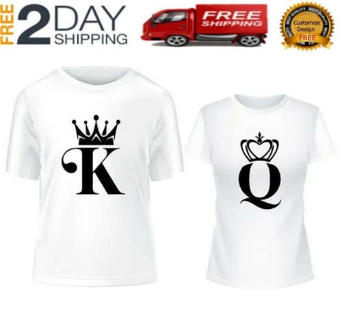 CAMISETAS PARA PAREJAS REY Y REINA PERSONALIZADAS POR PETICIÓN ROPA DIVERTIDA 114