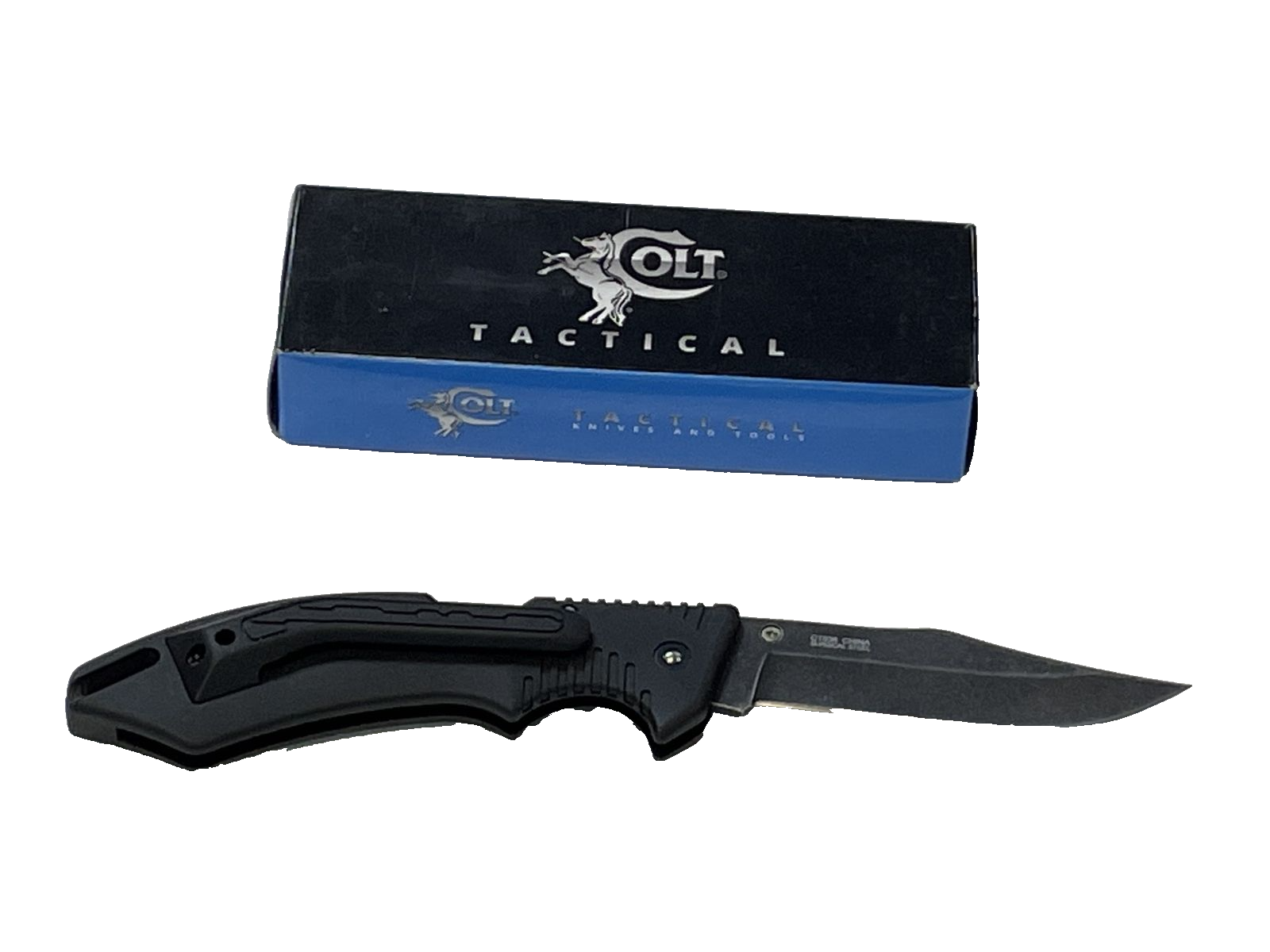 Colt Tactical Lockback Knife CT638 5 1/8" closed. 3 1/2" black stonewash finish eBay