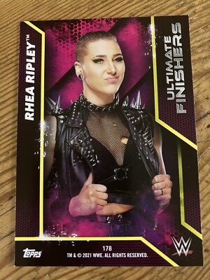 Rhea Ripley TM & 2021 WWE Ultimate Finishers 178 Riptide Wrestling Trading (tdg4