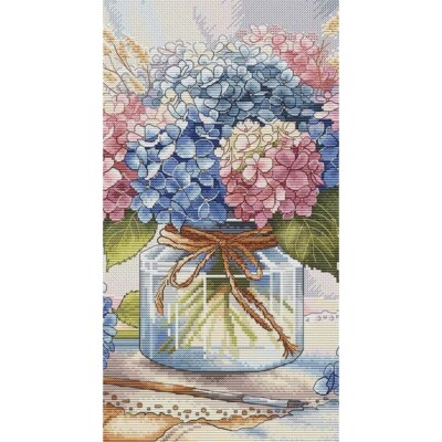hydrangeaオーダーページ Hydrangea Flower Plant Machine Embroidery Design - Apex
