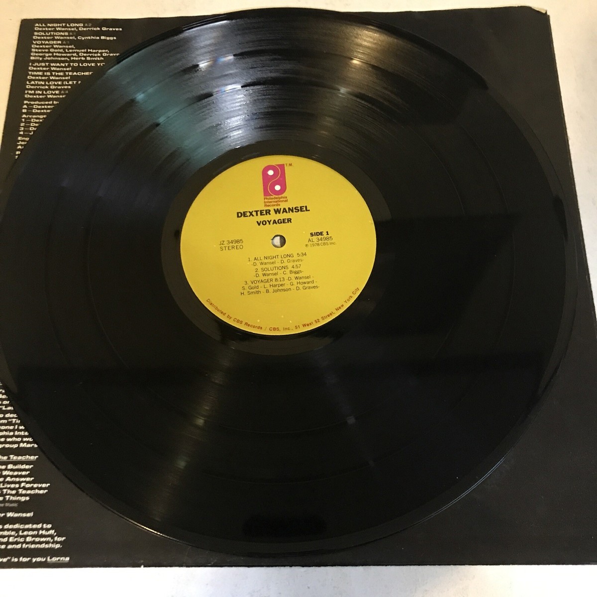 Dexter Wansel Voyager LP 1978 Philadelphia International JZ 34985
