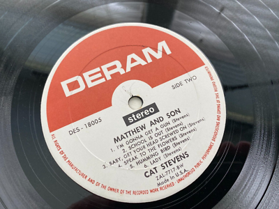 Cat Stevens Matthews & Son vinyl reord album Deram Rare gatefold