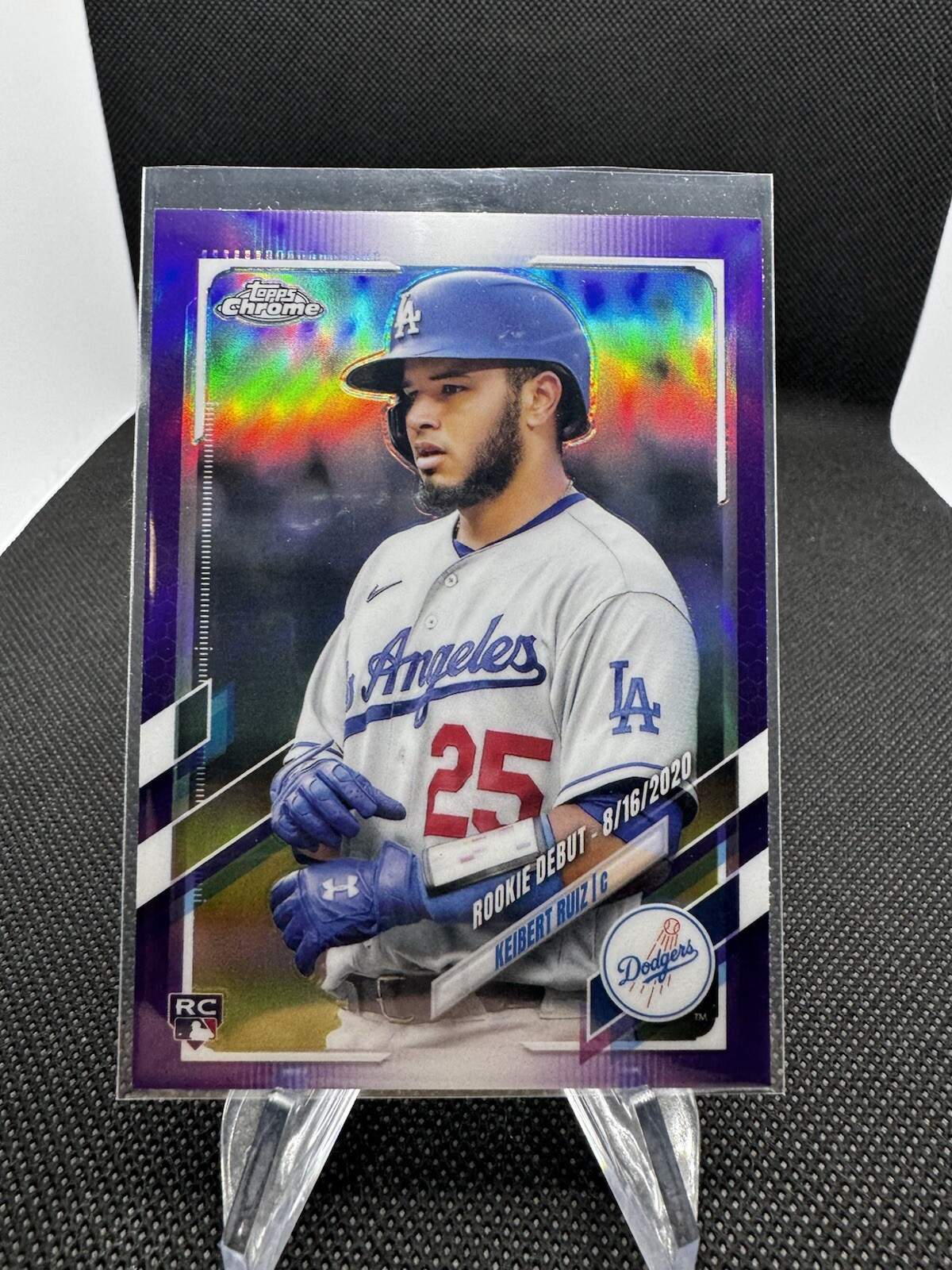 2021 Topps Chrome Update #USC47 Keibert Ruiz Purple Refractor D2