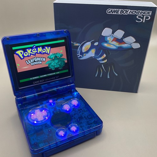 Nintendo Game Boy Advance SP RGB LED Pokemon Edición Kyogre IPS Retroiluminado USB-C - Imagen 8 de 23