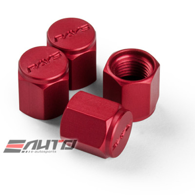 4pc Universal Volk Racing RAYS Wheel Rim Valve Stem Cap Caps Red Made in Japan