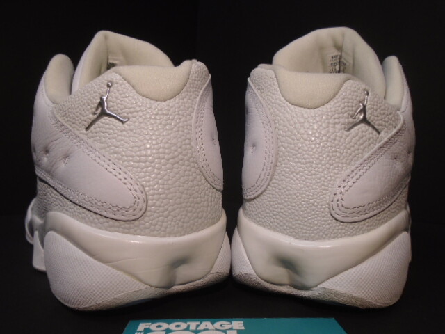 2005 NIKE AIR JORDAN XIII 13 RETRO LOW TRIPLE WHITE SILVER ICE