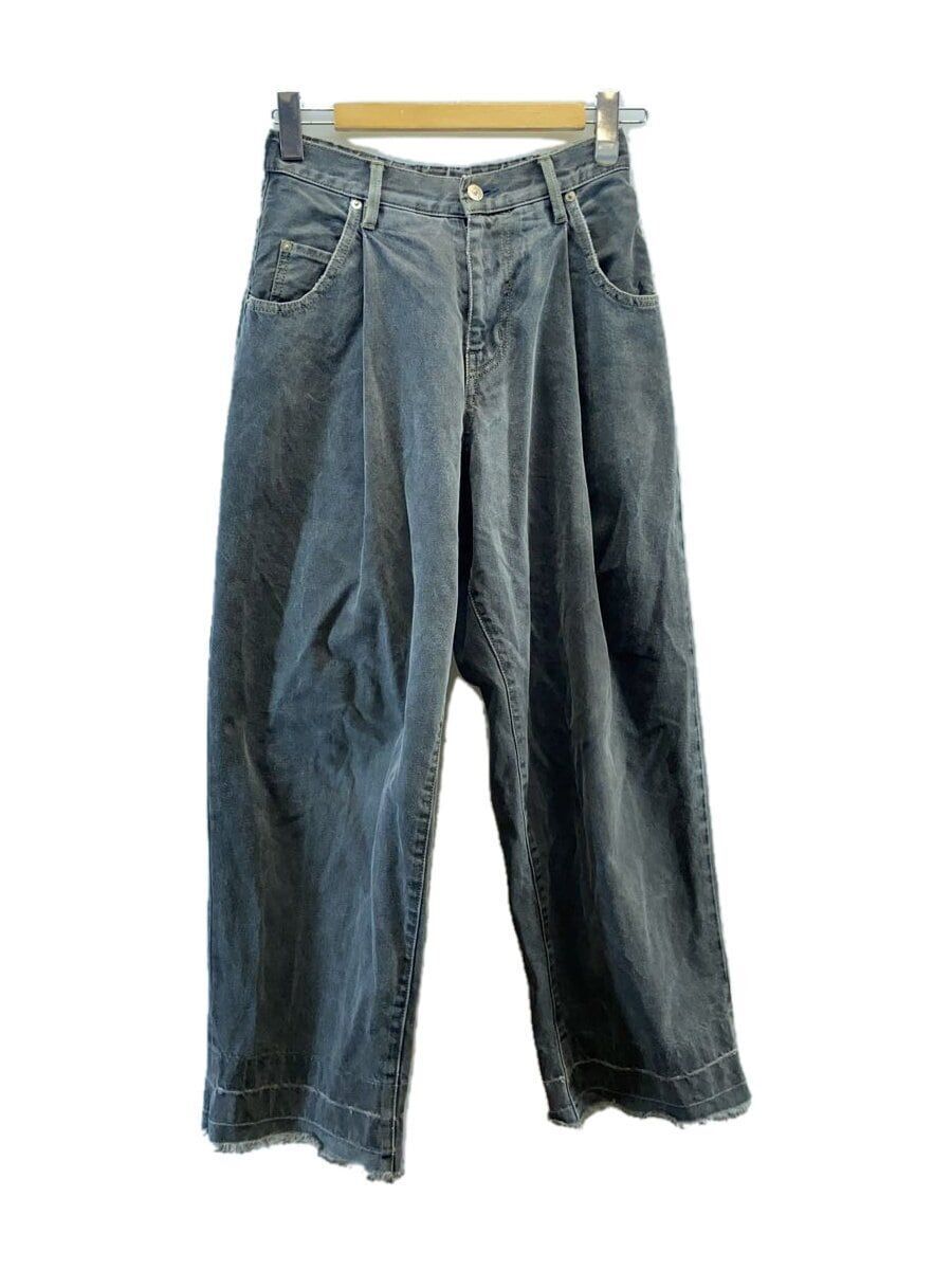 Neonsign Wide Denim Slacks Wool Navy 42