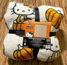 Hello Kitty Blanket Queen Halloween Pumpkin Sanrio Hello Kitty 90 x90