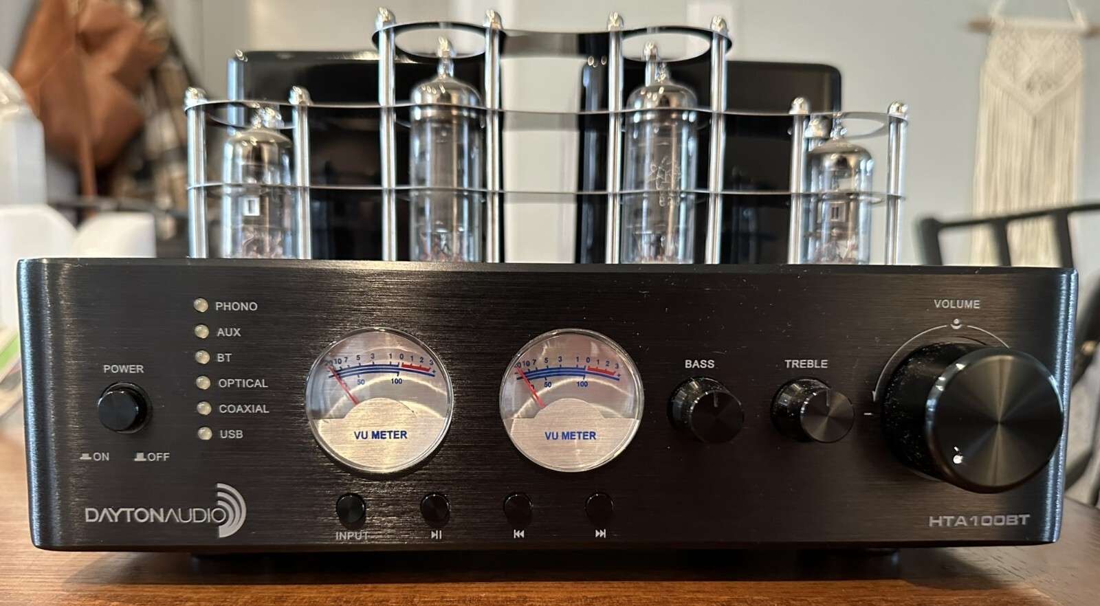 Dayton Audio HTA100BT Hybrid Stereo Tube Amplifier with Bluetooth eBay