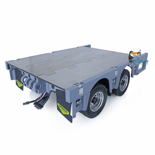 2Axle Metal Trailer Module For 1/14 Metal CNC Heavy 5Axle Trailer Tamiya Truck - Picture 2 of 12