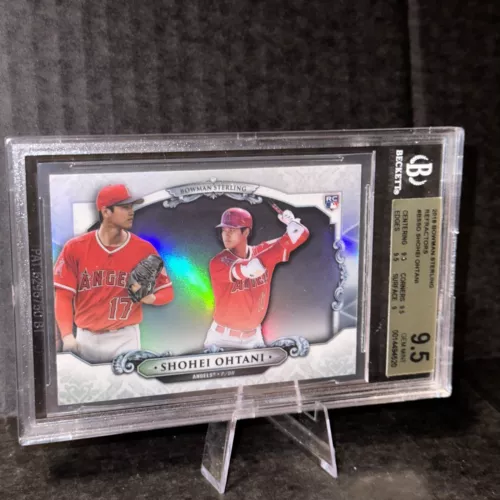 Shohei Ohtani  2018 Bowman Chrome Sterling Refractor RC #BSSO BGS 9.5 GEM MINT
