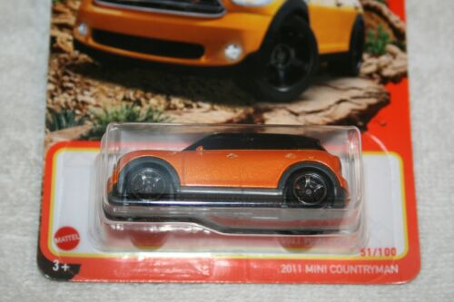 2021 MATCHBOX #51 / 100 ORANGE 2011 MINI COOPER S COUNTRYMAN W/ BLACK TOP - Picture 3 of 7