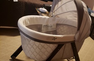 ingenuity foldaway rocking wood bassinet