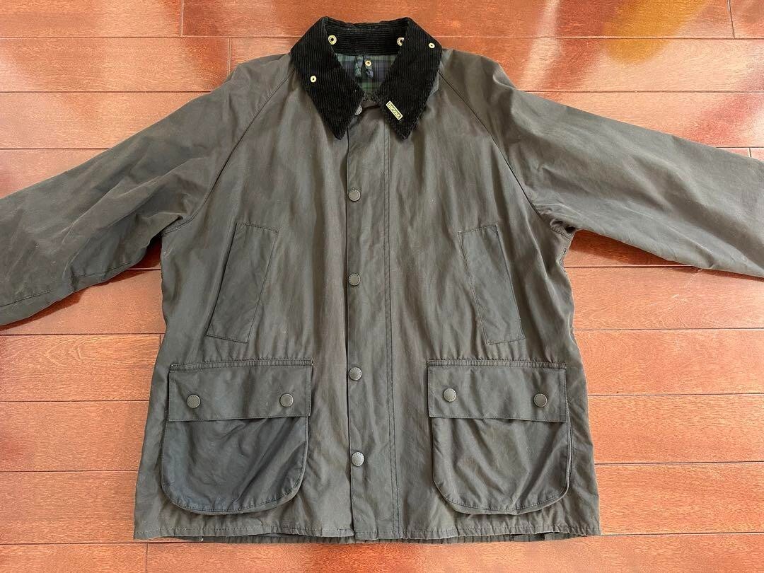 Barbour A104 BEDALE WAX Oiled Jacket black size C40 men 80s Barbour A104 BEDALE WAX Oiled Jacket black size C40 men 80s