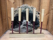 5- Pack Maple Top w/ Purpleheart Dowel Spray Finished Turkey Call Strikers
