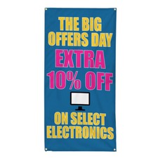 Vertical Vinyl Banner Multiple Sizes Business Weatherproof Industrial Yard Signs