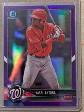 Yasel Antuna 2018 Bowman Chrome Purple Card #BCP173  # /250