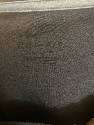 Nike Dri-Fit LSU Running T Shirt Short Sleeve Gray Mens Large Logo - Picture 3 of 9
