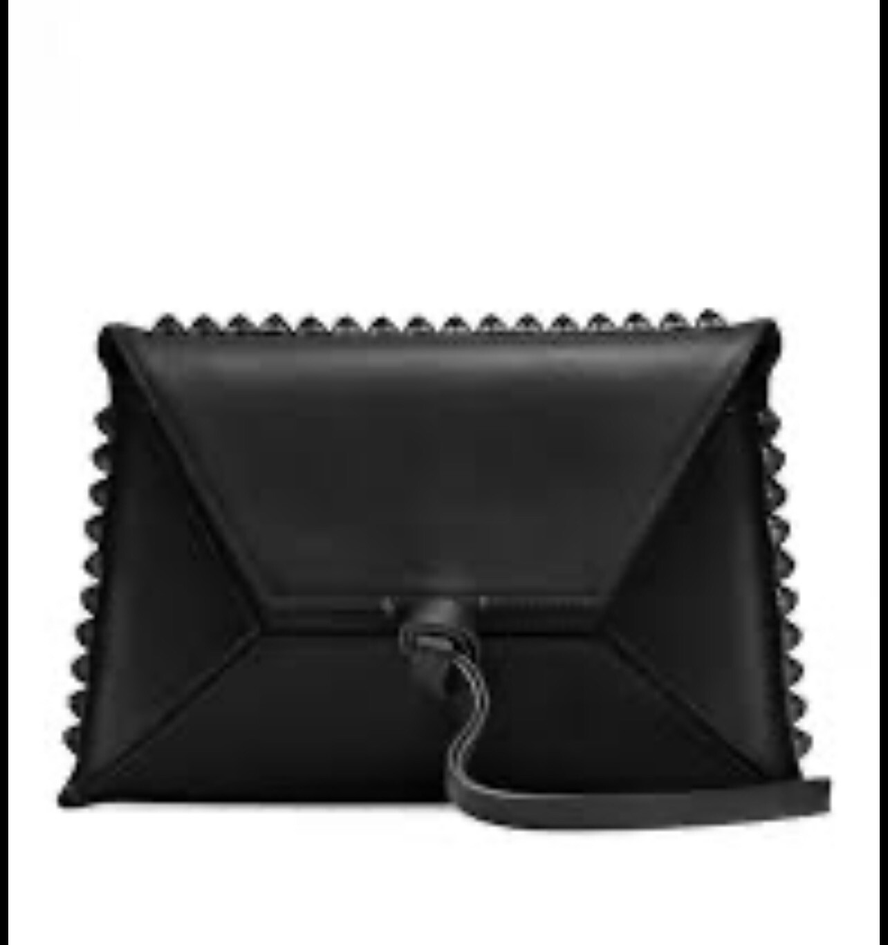 Authentic Stuart Weitzman Black Leather Clutch - image 1