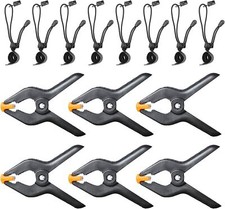 4.5 Inch Heavy Duty Backdrop Clamp Kit-6 Spring Clamps, 8 Background Clip Holder