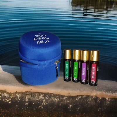 YOUNG LIVING Paket - Case mit 4x Roll-On Tranquil Breathe again Stress away P&C