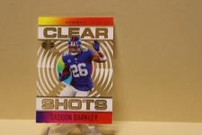 Saquon Barkley Clear Shots 2021 Panini Illusions Football Giants