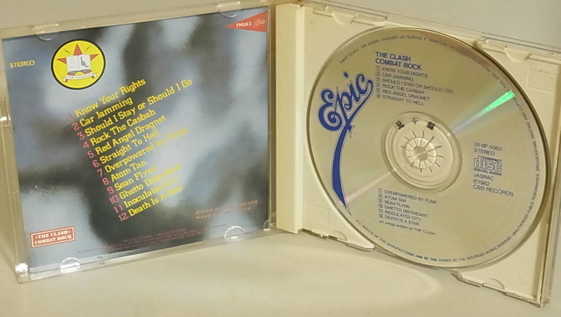 THE CLASH Combat Rock 1ST PRESS PROMO JAPAN CD 25・8P-5063 OBI