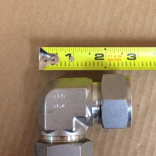 Swagelok 316 3G4 Stainless 3/4" 90° Elbow NOS - Picture 9 of 9