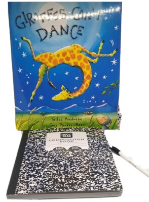 Giraffes Can't Dance  by Giles Andreae (2019) Composition Book and Pen