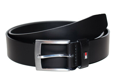 Tommy Hilfiger Adan Leather Belt 3,5 cm Leder Gürtel Ledergürtel