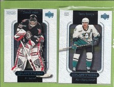 1999/00 Upper Deck Ovation Hockey  Set # 1-90 Henrik and Daniel Sedin Rookies