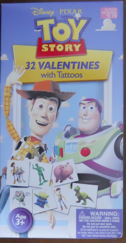 Disney Pixar TOY STORY 32 Valentines&Tattoos ALIEN, ARMY MEN,WOODY,BUZZ,HAMM,REX