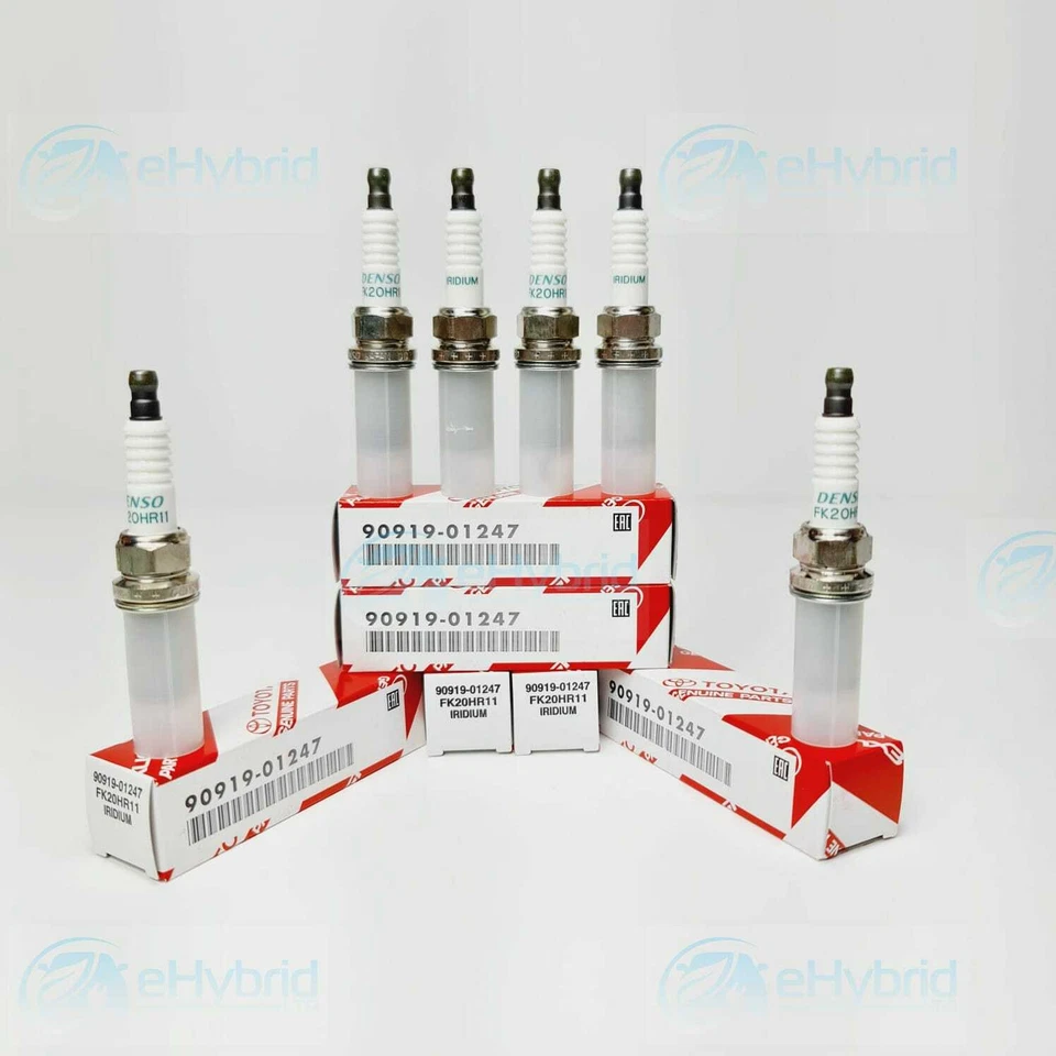 GENUINE LEXUS RX350 SPARK PLUGS FK20HR11 2008 TO 2015 DENSO IRIDIUM 90919-01247 - Image 2 of 4