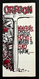 1970s Oregon Minerals Fossils Rocks Geology Tourism Guide VTG Travel Brochure