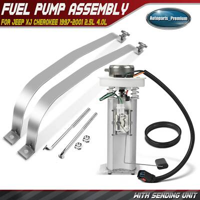 #ad Fuel Pump Assembly amp; 2x Fuel Tank Strap for Jeep XJ Cherokee 1997 2001 2.5L 4.0L $92.78