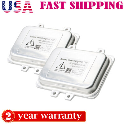 Set of 2 Xenon HID Headlight Ballast Module Unit For Cadillac Escalade 2007-2014
