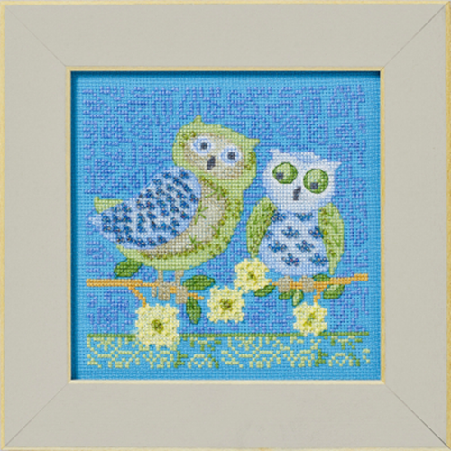 DEBBIE MUMM By Mill Hill POLAR OPPOSITES Counted Cross Stitch Kits ARTFUL OWLS - Picture 16 of 17