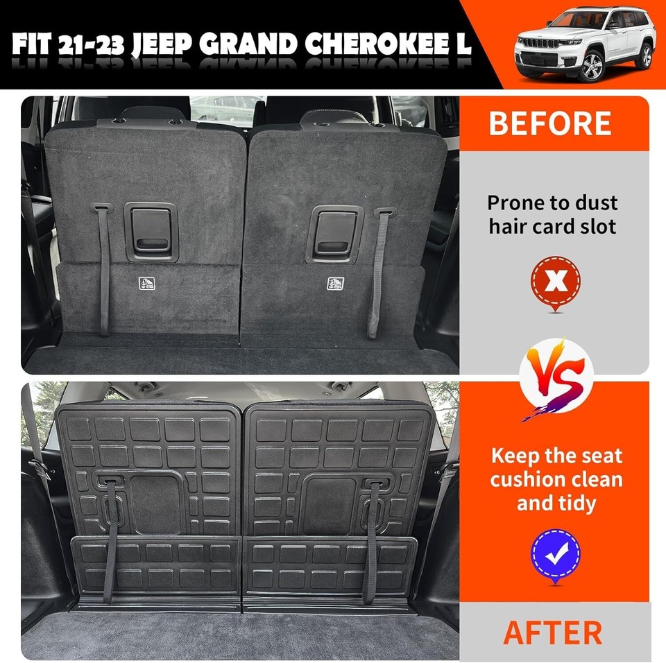 Powoq Tappetino Per Bagagliaio In TPE Per Jeep Grand Cherokee (2011-2021) – Protezione Universale Antiscivolo - 4