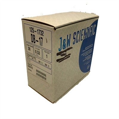 J&W SCIENTIFIC 125-1732 DB-17 HIGH RESOLUTION GAS CHROMATOGRAPHY COLUMN NEW