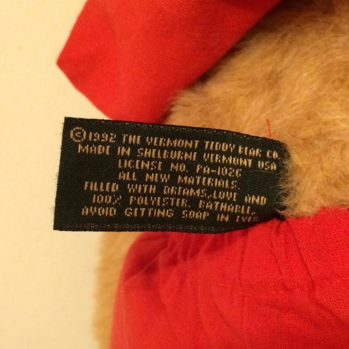 The Vermont Teddy Bear Company Jointed Plush Camping Teddy Bear 16" - Picture 11 of 11