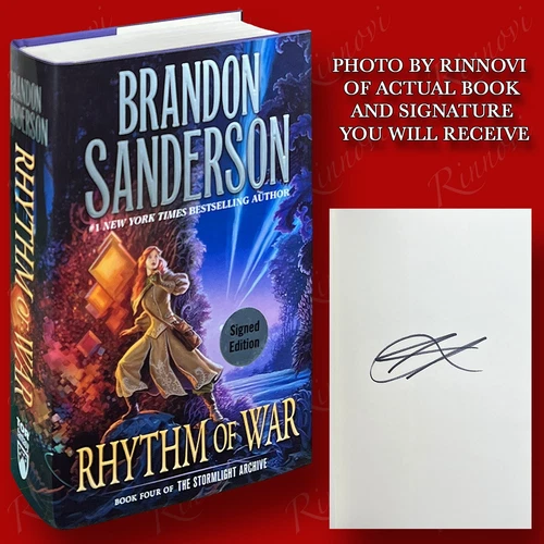 Rhythm Of War SIGNED Brandon Sanderson (2020,HC,1st/1st) BRAND NEW