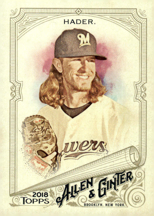 2018 Topps Allen & Ginter #348 Josh Hader Milwaukee Brewers