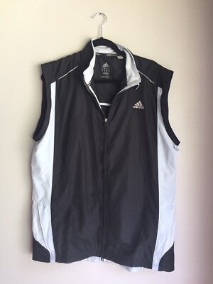 Adidas Mens Black Supernova Climaproof Jacket Zip Off Removable