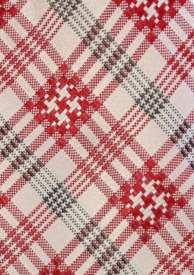 Мужской галстук Nick Cannon из 100% шелка, копье в клетку - Изображение 2 из 3