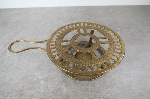 Wunderschönes Messing Stövchen Teestövchen Brass Warmer daha sıcak plus chaud - Picture 4 of 12