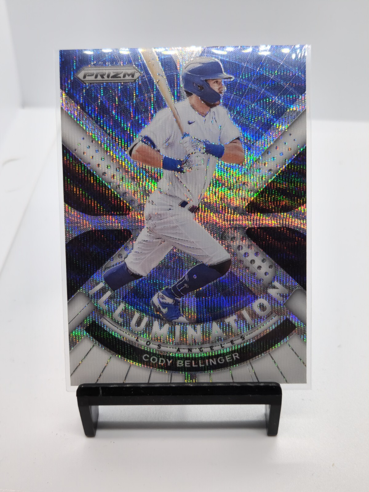 2021 Panini Prizm Cody Bellinger Illumination White Wave Dodgers #IL-13
