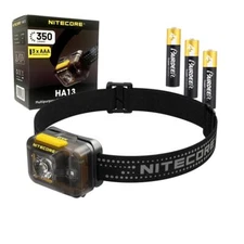 NITECORE HA13 Multipurpose Dual Beam AAA Headlamp - Batteries Included