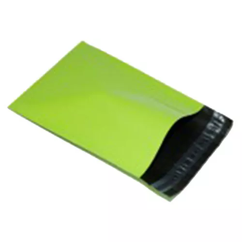 50 neon green 6.5" x 9" mailing postage postal mail bags image 1